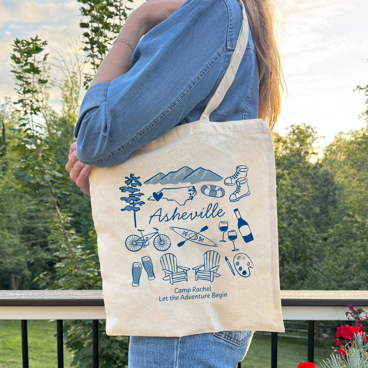 Asheville Bachelorette Tote Bags