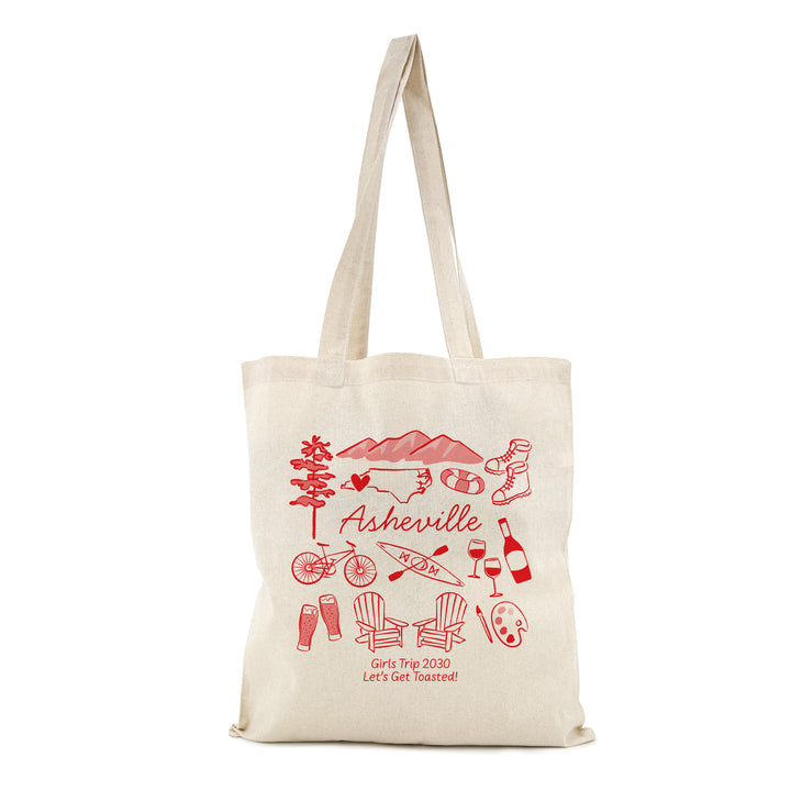 Asheville Bachelorette Tote Bags