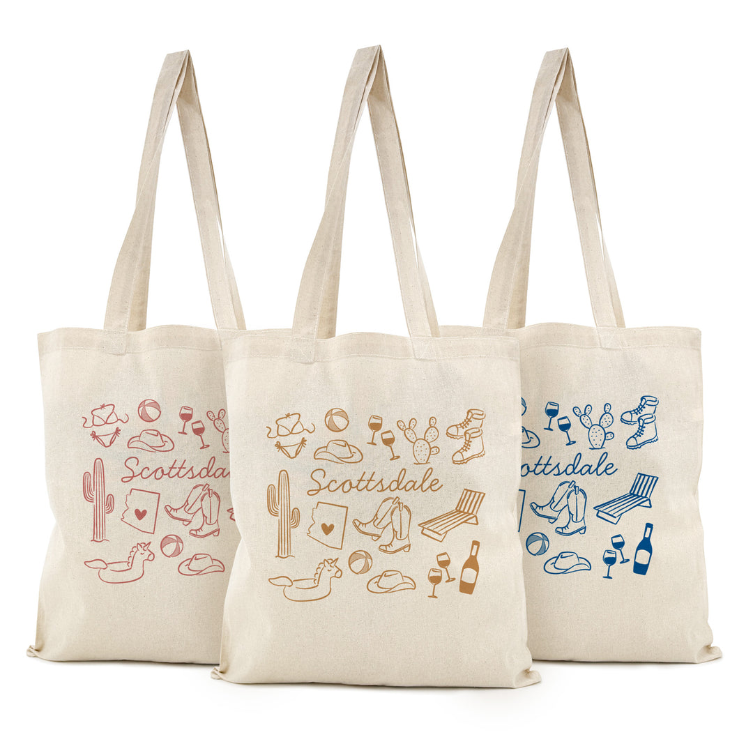 Scottsdale Bachelorette Tote Bags