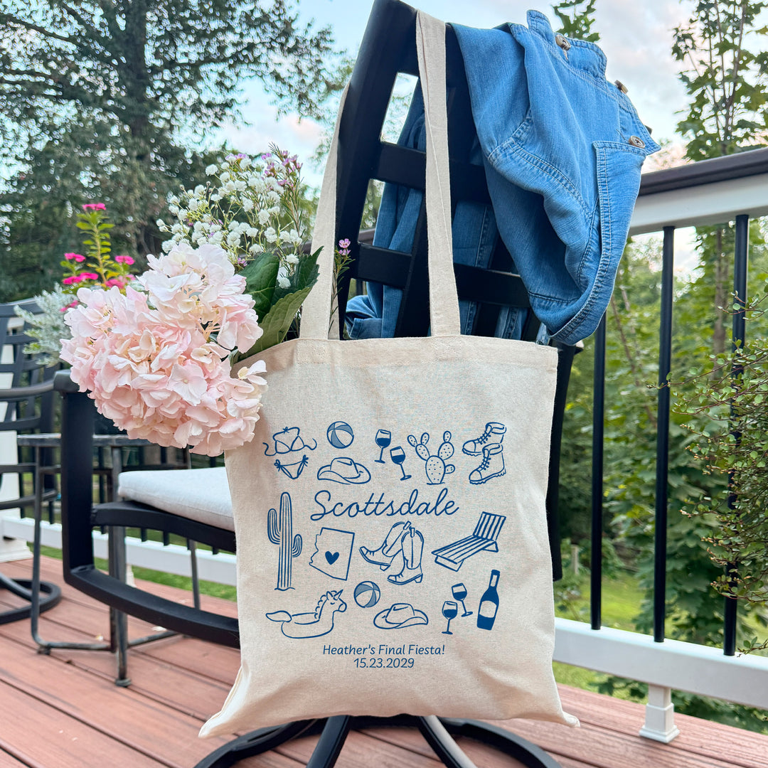 Scottsdale Bachelorette Tote Bags