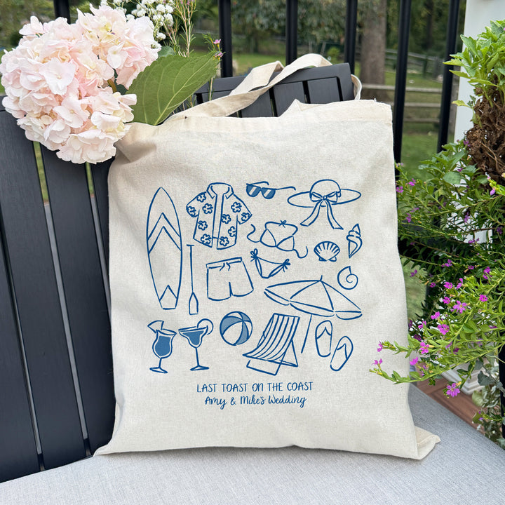 Beach Bachelorette Tote Bags