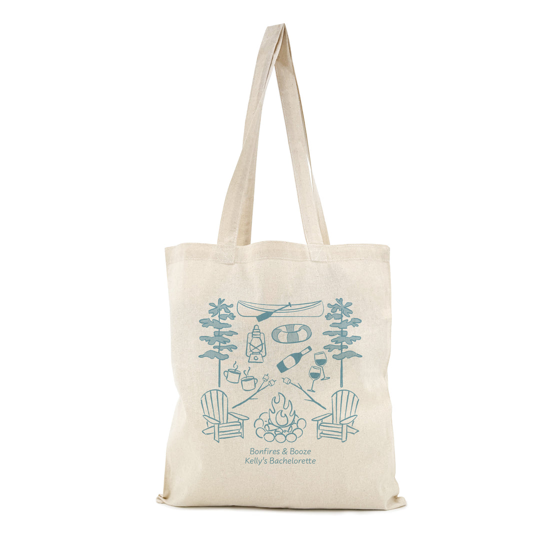 Lake Bachelorette Tote Bags