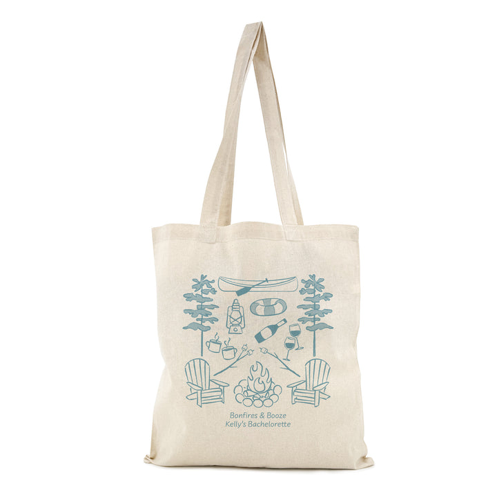 Lake Bachelorette Tote Bags