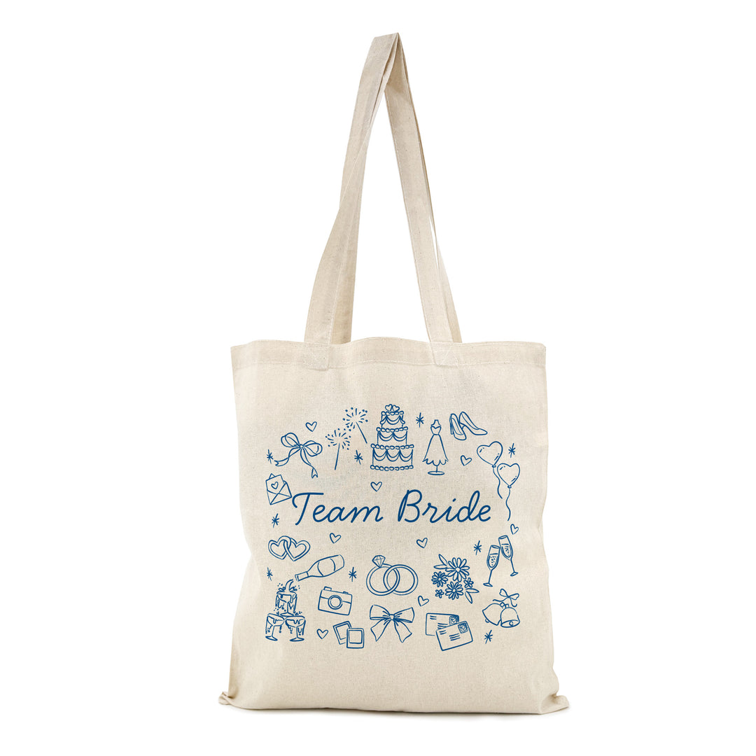 Bridal Doodle Icon Totes, Bridal Party Totes, Bachelorette Gift, Tote Bags