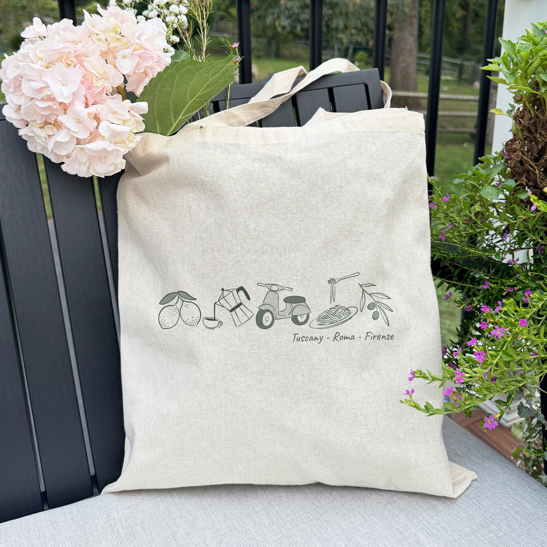 Italy Bachelorette Totes, Destination Welcome Wedding Bags, Italia Girls Trip