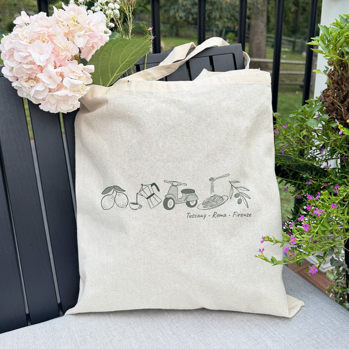 Italy Bachelorette Totes, Destination Welcome Wedding Bags, Italia Girls Trip