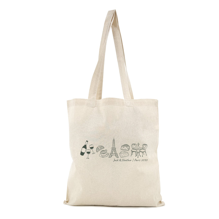 Paris Bachelorette Totes, Destination Welcome Wedding Bags, Paris Girls Trip