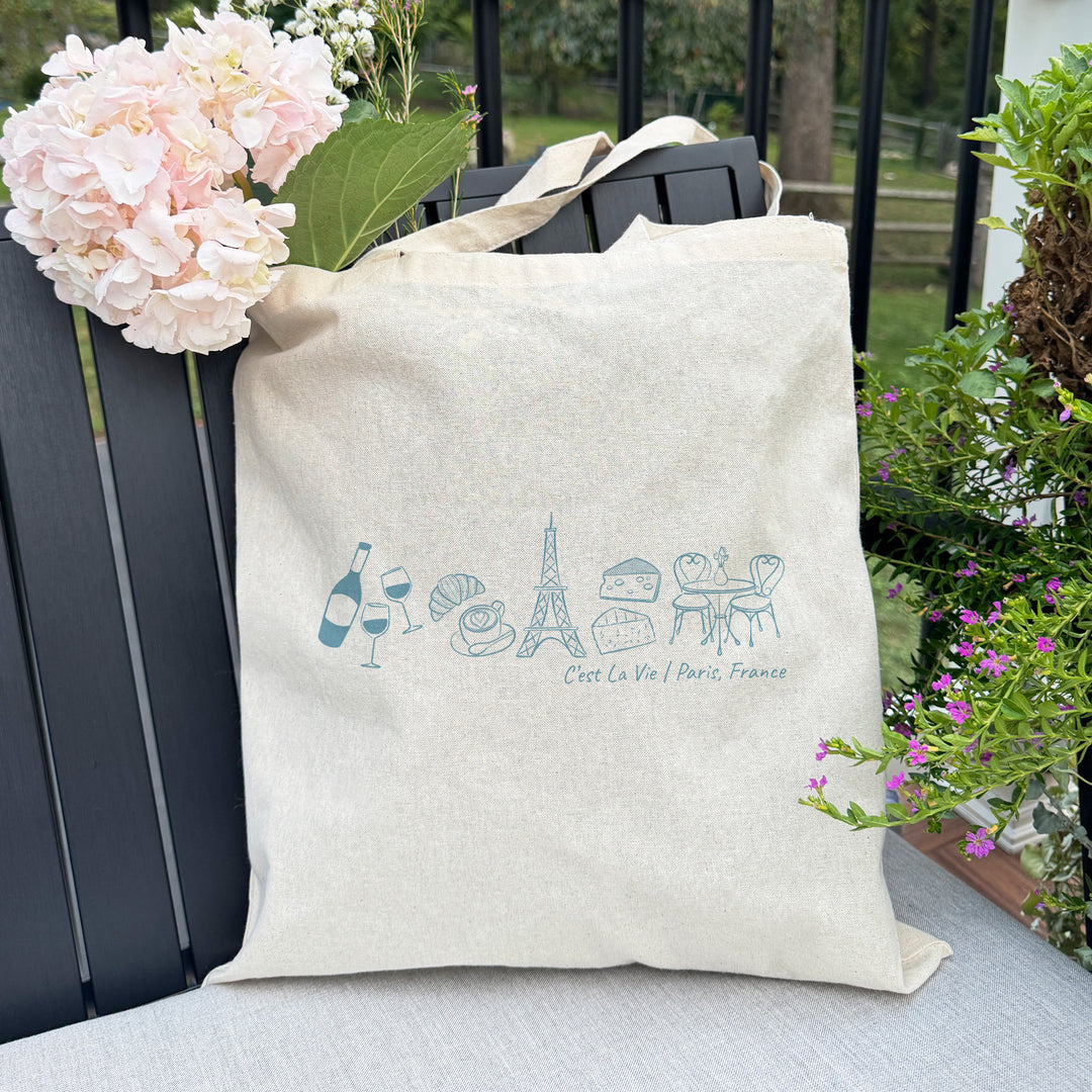 Paris Bachelorette Totes, Destination Welcome Wedding Bags, Paris Girls Trip