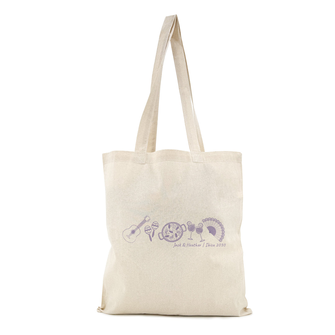 Spain Bachelorette Totes, Destination Welcome Wedding Bags, Barcelona Girls Trip