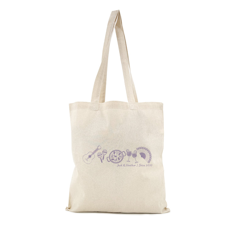 Spain Bachelorette Totes, Destination Welcome Wedding Bags, Barcelona Girls Trip