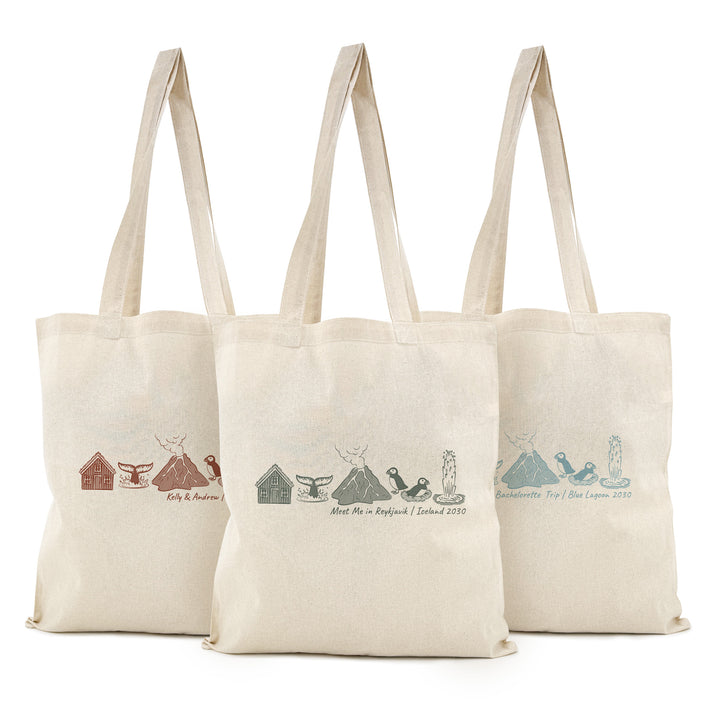 Iceland Tote Bag, Blue Lagoon Bachelorette Gift, Family Vacation Souvenir
