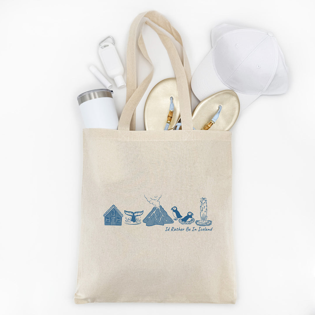 Iceland Tote Bag, Blue Lagoon Bachelorette Gift, Family Vacation Souvenir