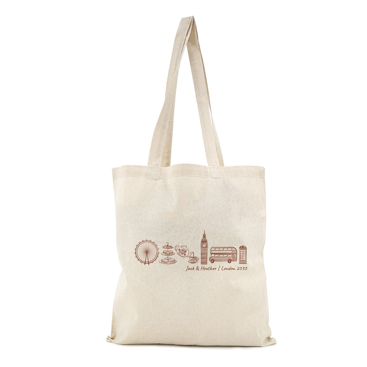 London Bachelorette Tote, Wedding Welcome Gift, Family Trip in London