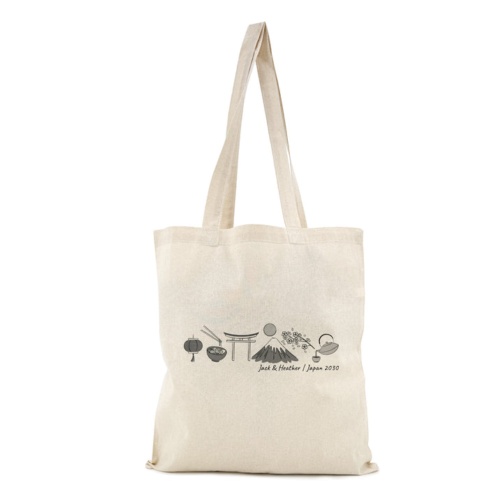 Japan Tote Bag, Wedding Welcome Gift, Family Trip to Tokyo, Bachelorette Party Gift