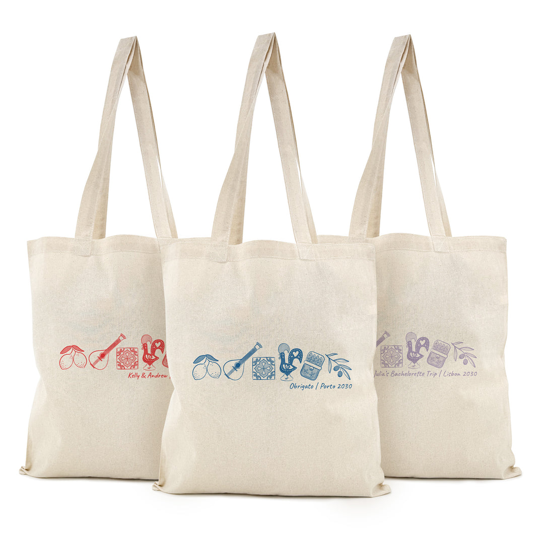 Portugal Bachelorette Tote, Wedding Welcome Gift Tote, Lisbon Family Trip