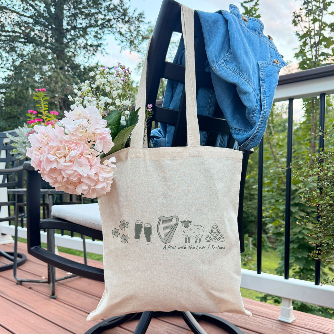 Ireland Tote Bag, Wedding Welcome Gift, Family Trip to Dublin, Bachelorette Party Gift