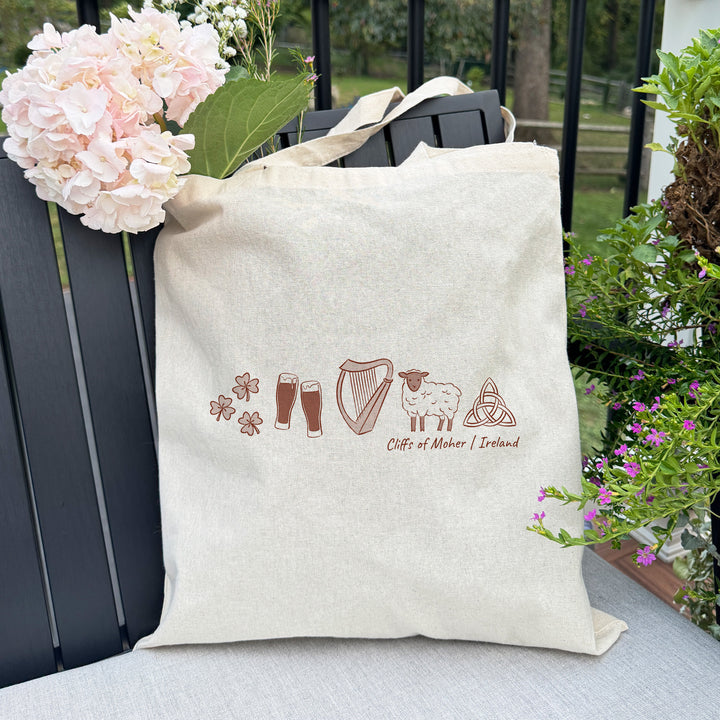 Ireland Tote Bag, Wedding Welcome Gift, Family Trip to Dublin, Bachelorette Party Gift