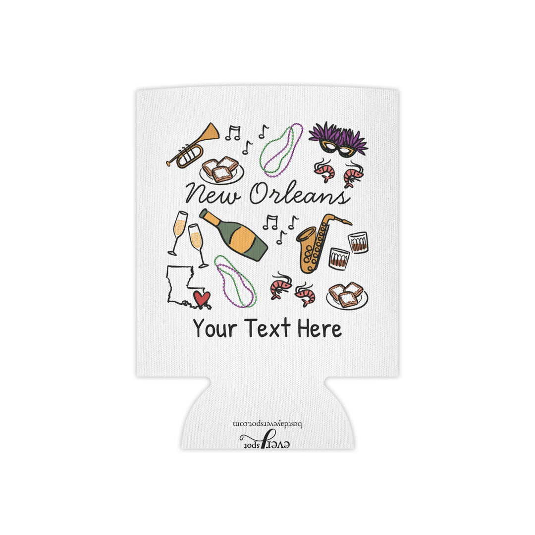 New Orleans Can Cooler — Personalized Bachelorette Party Can Cooler