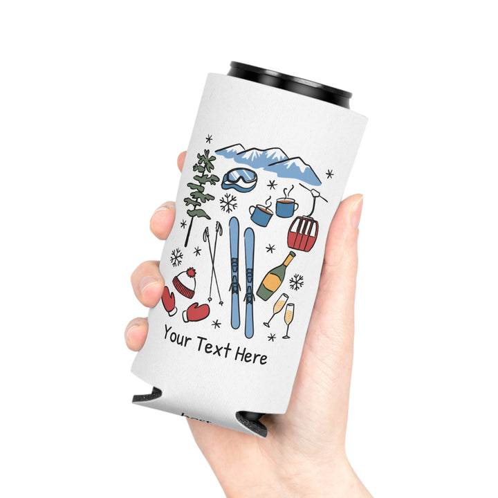 Ski Can Cooler — Personalized Bachelorette Party Can Cooler