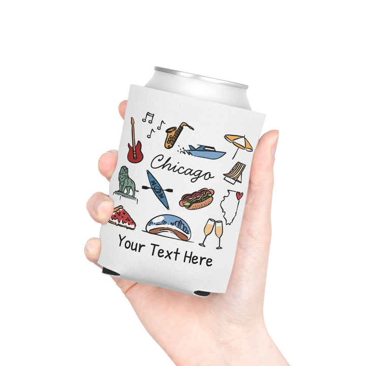 Chicago Can Cooler — Personalized Bachelorette Party Can Cooler