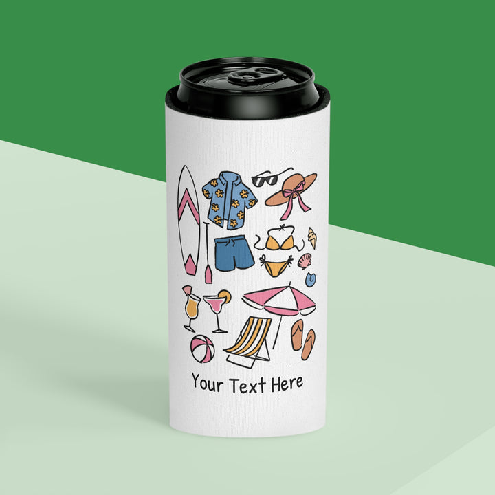 Beach Can Cooler — Personalized Bachelorette Party Can Cooler