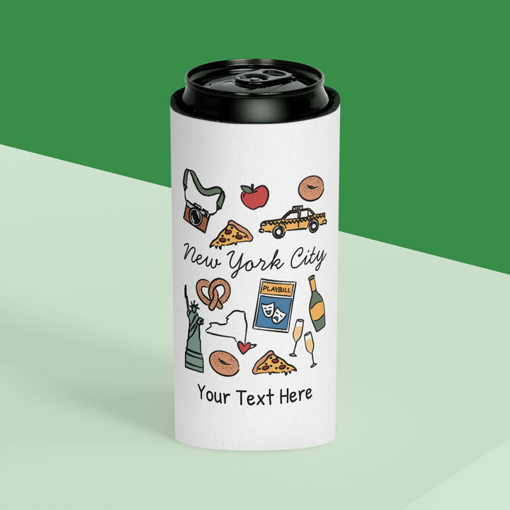 New York City Can Cooler — Personalized Bachelorette Party Can Cooler