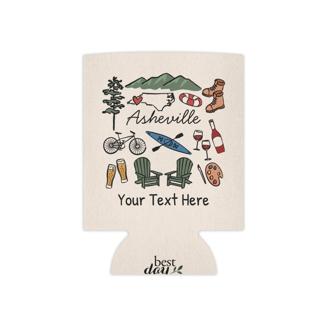 Asheville Can Cooler — Personalized Bachelorette Party Can Cooler