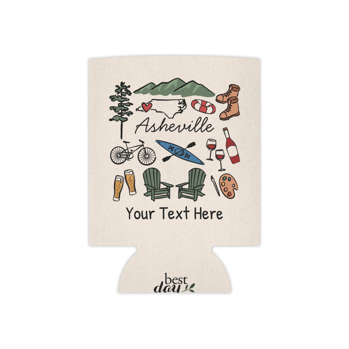 Asheville Can Cooler — Personalized Bachelorette Party Can Cooler