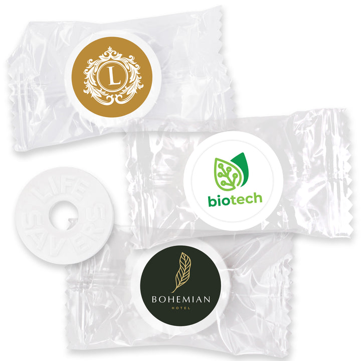 Promotional Life Savers Mints, Custom Life Savers Mints - FULLY Assembled Promotional Product/Bulk with Your Logo/Customized