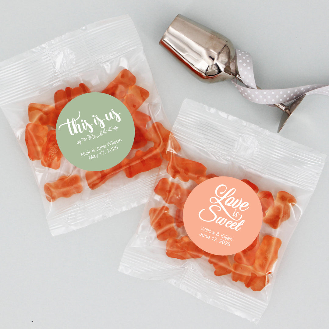 Champagne Gummy Bear Wedding Favors, Bridal Shower, Party Favor, Custom Party Favors