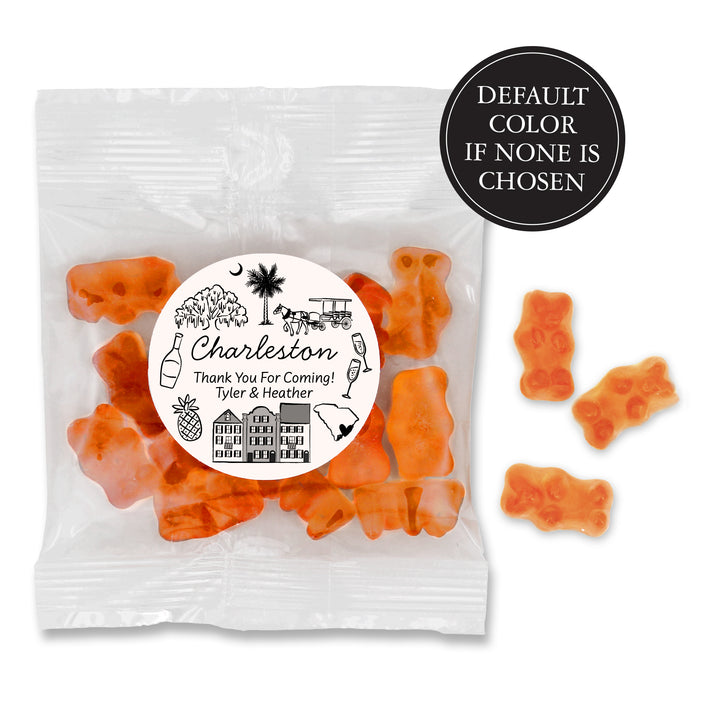 Champagne Gummy Bear Wedding Favors, Girls Trip, Charleston Bachelorette Gummies
