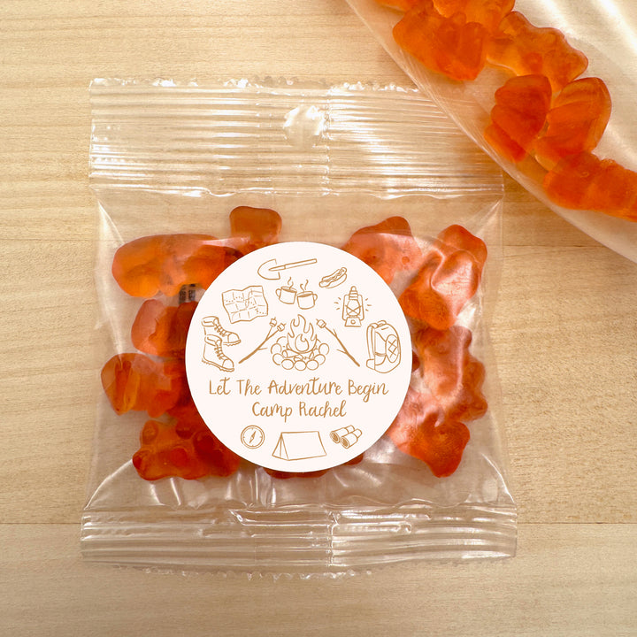 Champagne Gummy Bear Wedding Favors, Girls Trip, Camping Bachelorette Gummies