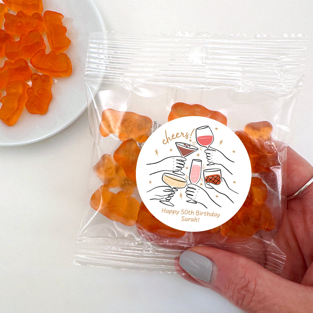 Cheers Cocktails Doodle, Gummy Bears