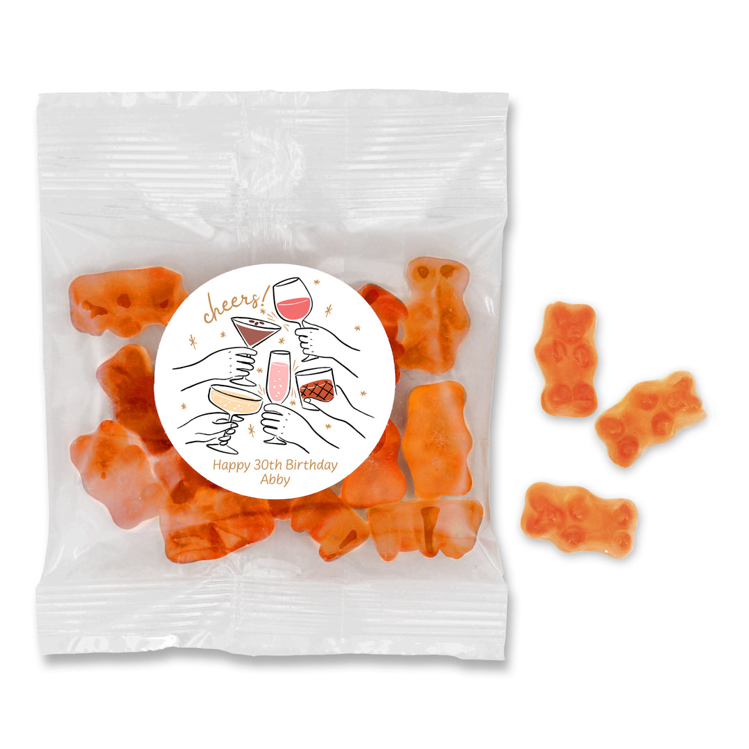 Cheers Cocktails Doodle, Gummy Bears