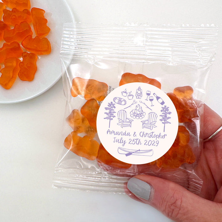 Champagne Gummy Bear Wedding Favors, Girls Trip, Lake Bachelorette Gummies