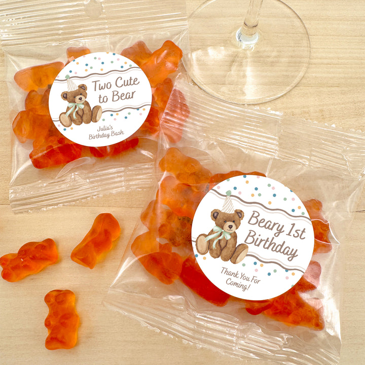 Bear Birthday, Beary 1st Birthday, Two Cute to Bear, Gummy Bears