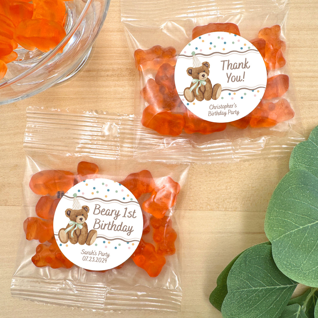 Bear Birthday, Beary 1st Birthday, Two Cute to Bear, Gummy Bears