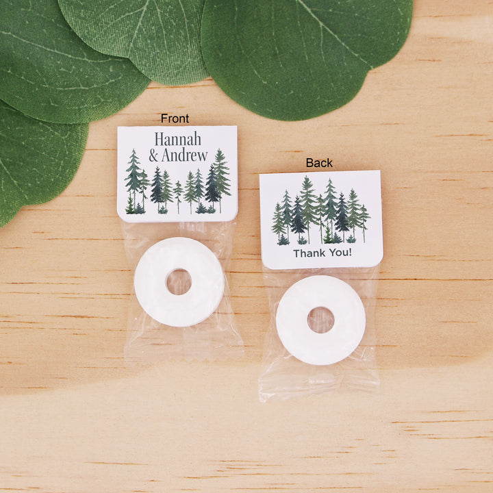 Watercolor Pine Trees, Life Saver Mints