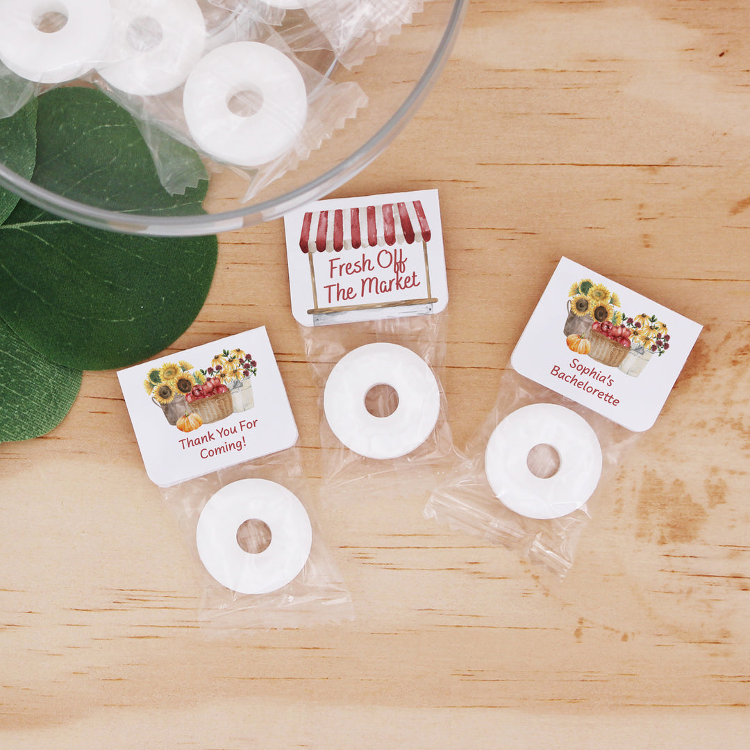 Fall Fresh Off the Market, Bridal Shower Favors, Life Saver Mints