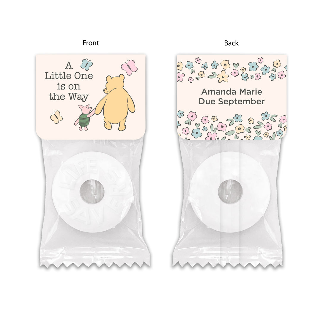 A Little One is on the Way, Pooh & Piglet, Baby Shower, Life Saver Mints
