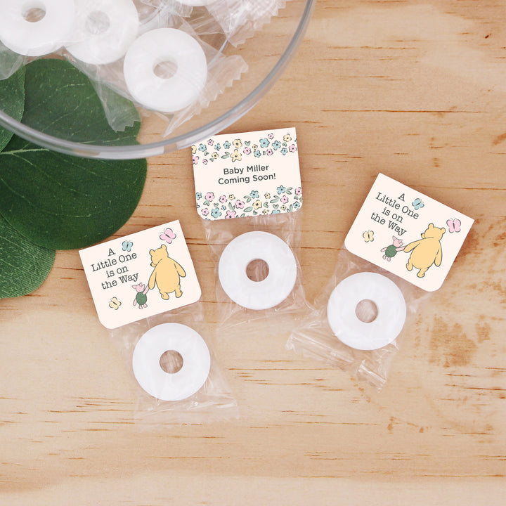 A Little One is on the Way, Pooh & Piglet, Baby Shower, Life Saver Mints