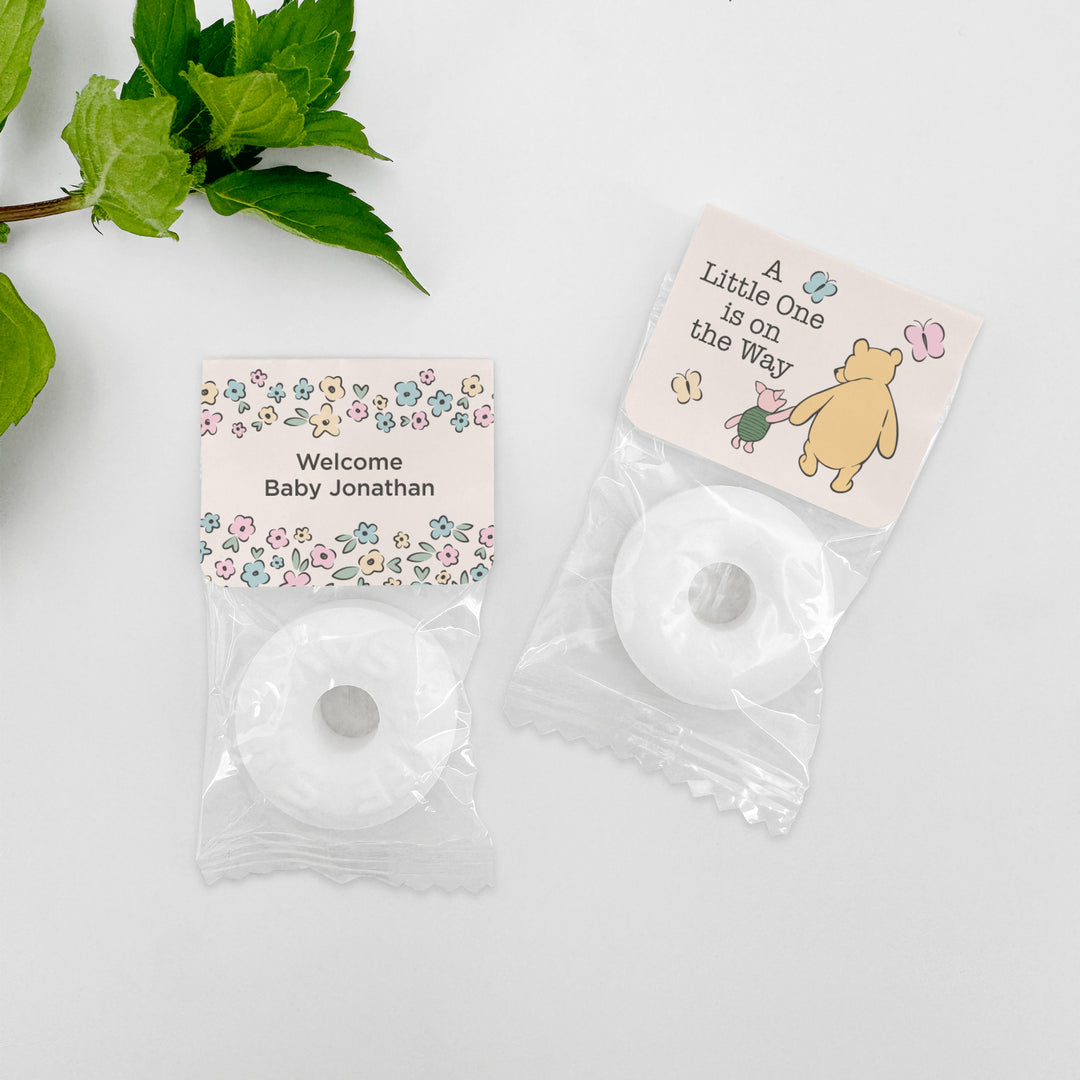 A Little One is on the Way, Pooh & Piglet, Baby Shower, Life Saver Mints