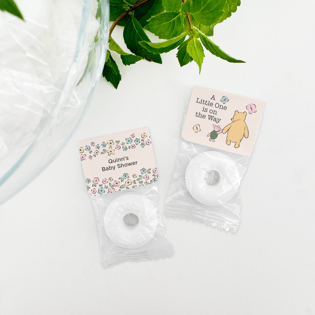 A Little One is on the Way, Pooh & Piglet, Baby Shower, Life Saver Mints