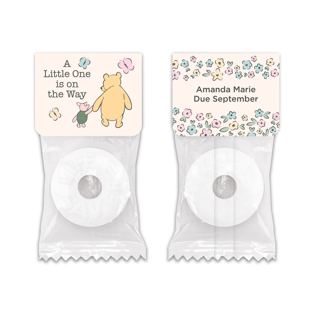 A Little One is on the Way, Pooh & Piglet, Baby Shower, Life Saver Mints
