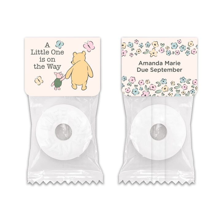 A Little One is on the Way, Pooh & Piglet, Baby Shower, Life Saver Mints