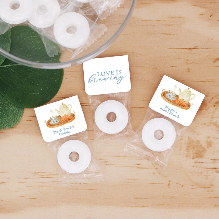 Personalized Life Savers Mints, Bridal Shower Favors, Bridal Shower Tea Set Design