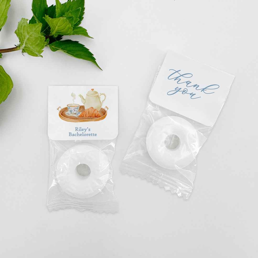 Personalized Life Savers Mints, Bridal Shower Favors, Bridal Shower Tea Set Design