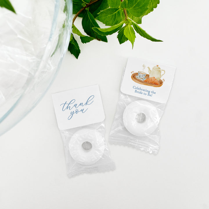 Personalized Life Savers Mints, Bridal Shower Favors, Bridal Shower Tea Set Design