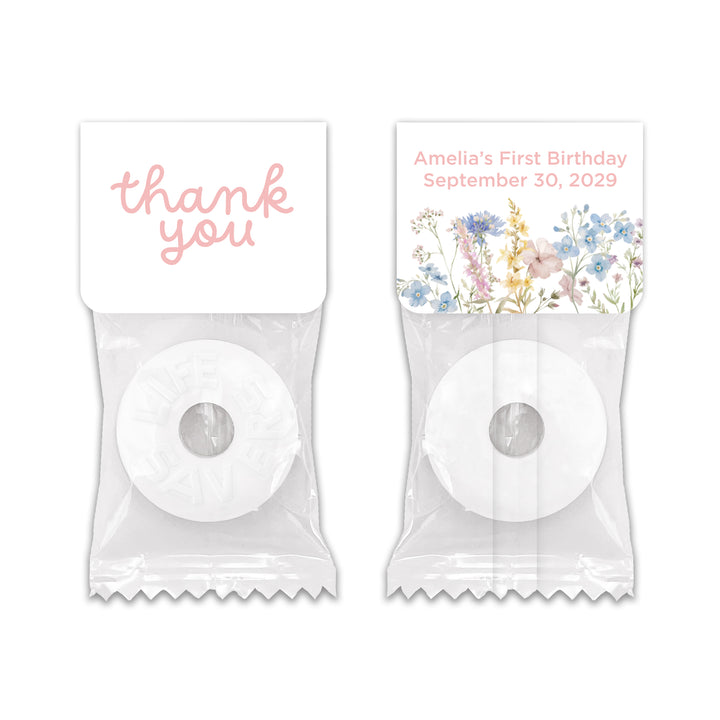 Little Wildflower Birthday, Wild One, Two Wild, Wild & Three, Life Saver Mints