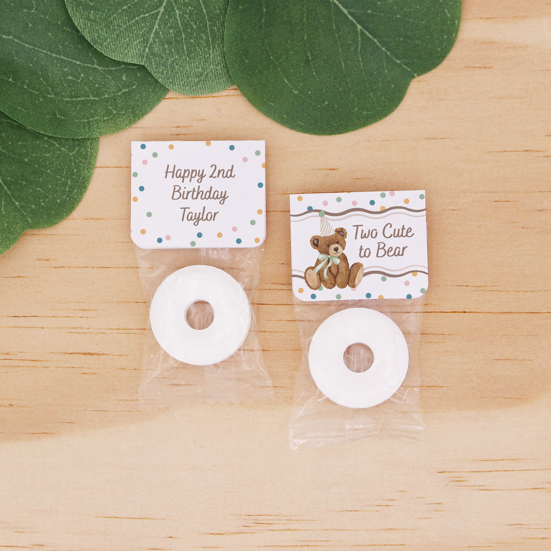 Bear Birthday, Beary 1st Birthday, Two Cute to Bear, Life Saver Mints